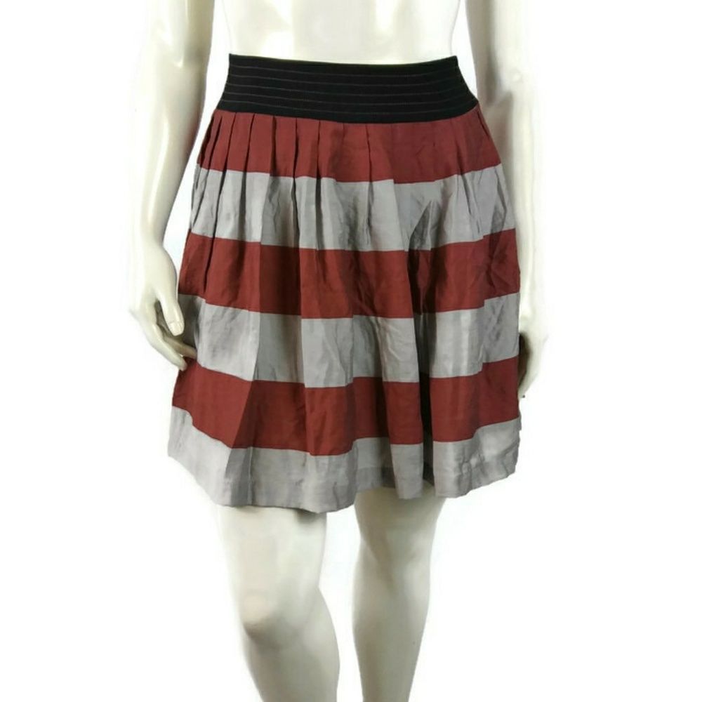 ANTHROPOLOGIE COREY LYNN CALTER Stripe Mini‎ Skirt